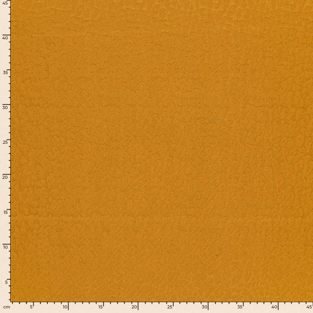 Satin Jacquard fabric Unicolour Oker