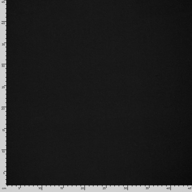 French Terry GOTS organic fabric Unicolour Black