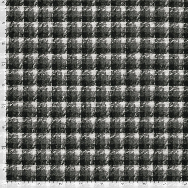 Jacquard fabrik Karo's Schwarz