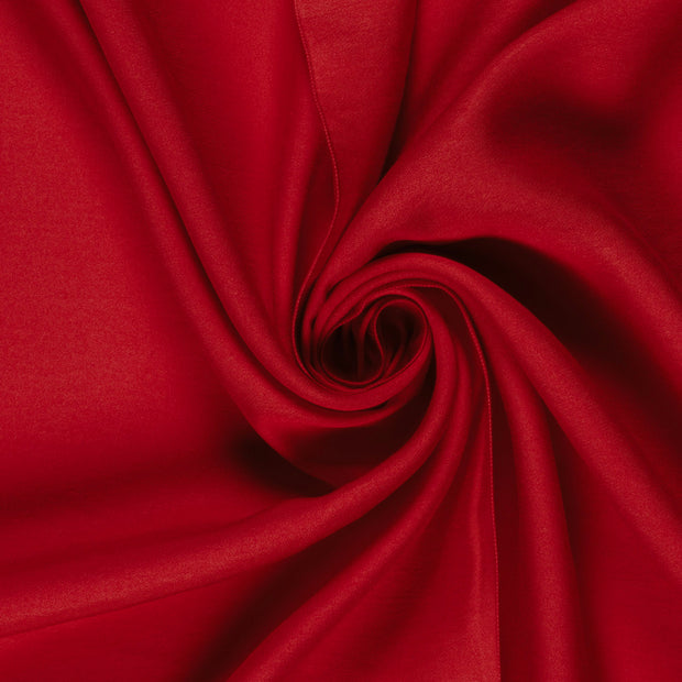 Viscose Nylon Twill fabric Unicolour Red