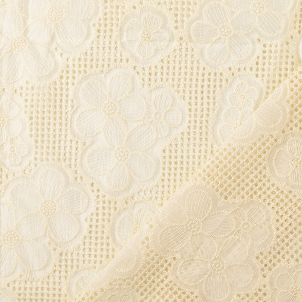 Lace fabric Nude embroidered 