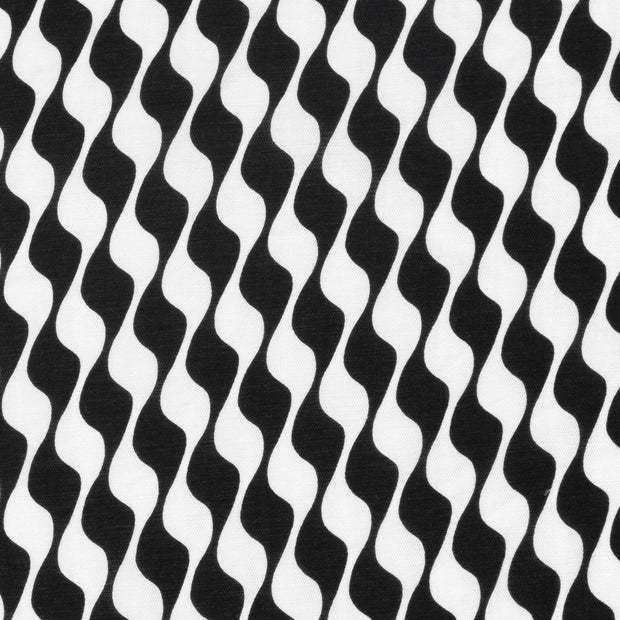 Viscose Nylon Twill fabrik Abstrakt Schwarz