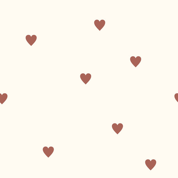 Pinpoint fabric Hearts Off White