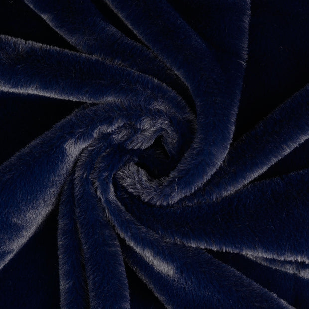 Fake Fur fabric Navy 
