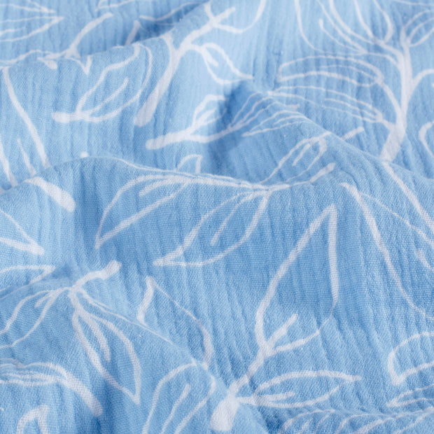 Muslin fabric Twigs Ice Blue