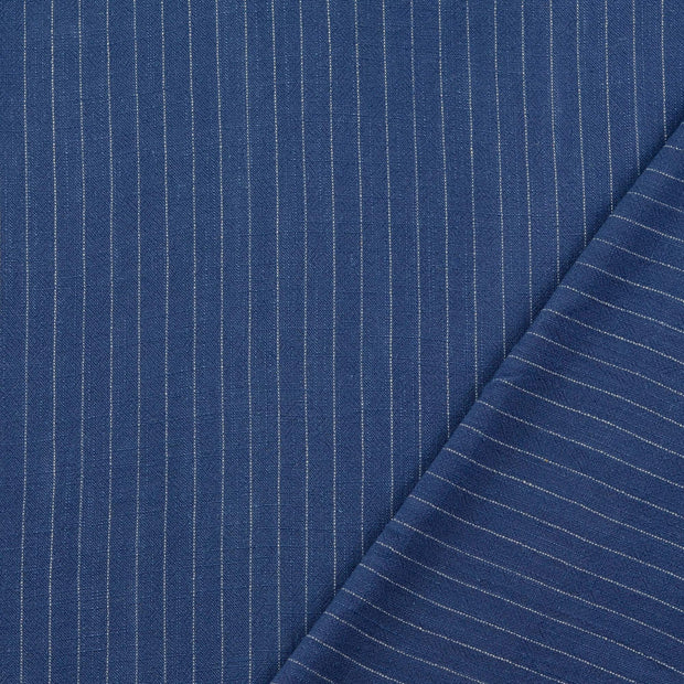 CV Leinen fabrik Jeansblau Slub 