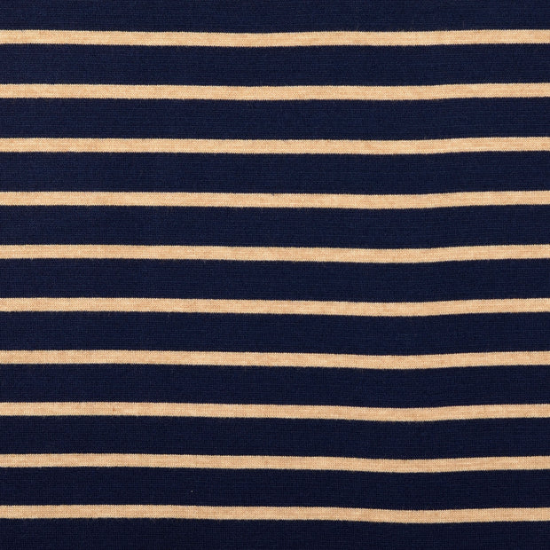 Heavy Knit fabrik Streifen Marine