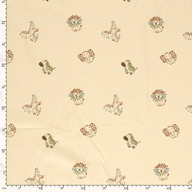 Jersey fabric Animals 