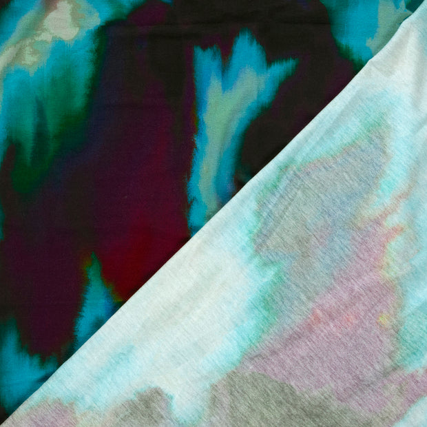Viscose Vortex Jersey fabric Abstract digital printed 