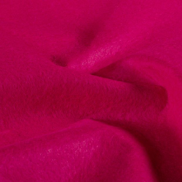 Felt fabric Unicolour Fuchsia