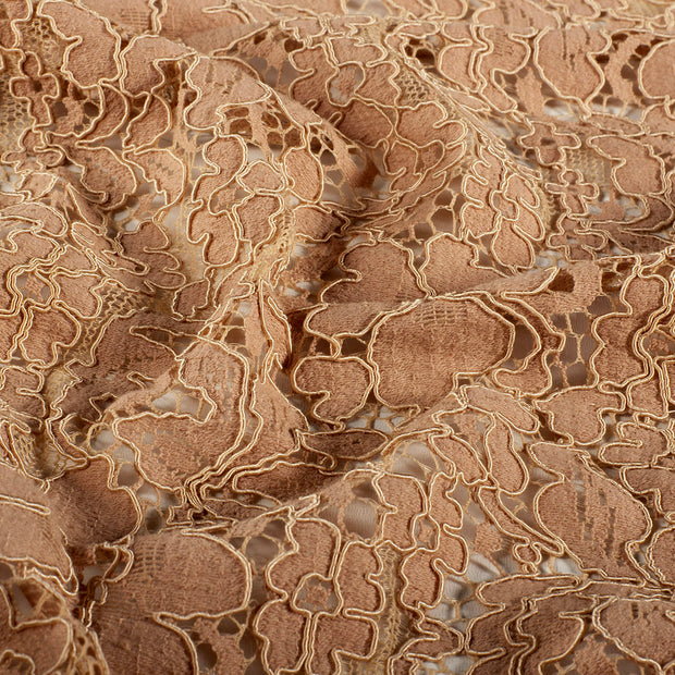 Lace fabric Flowers Salmon