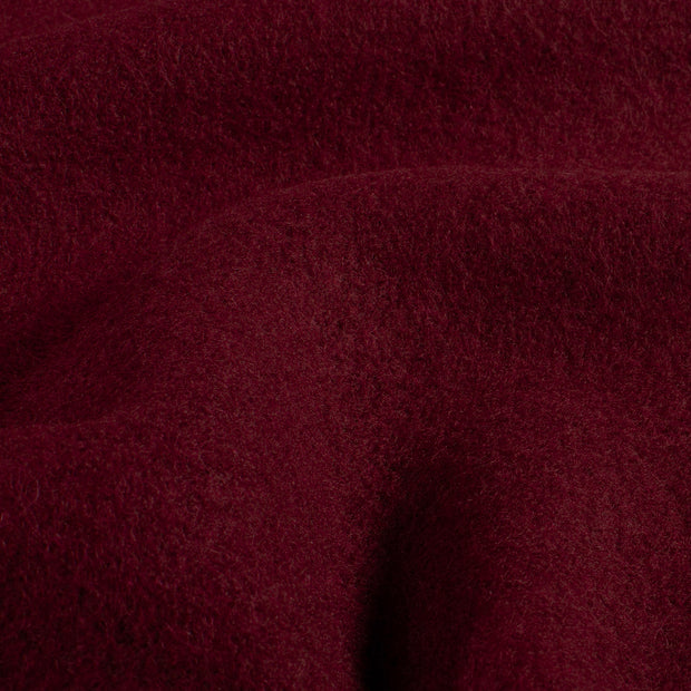 Wool Boucle fabric Unicolour Bordeaux