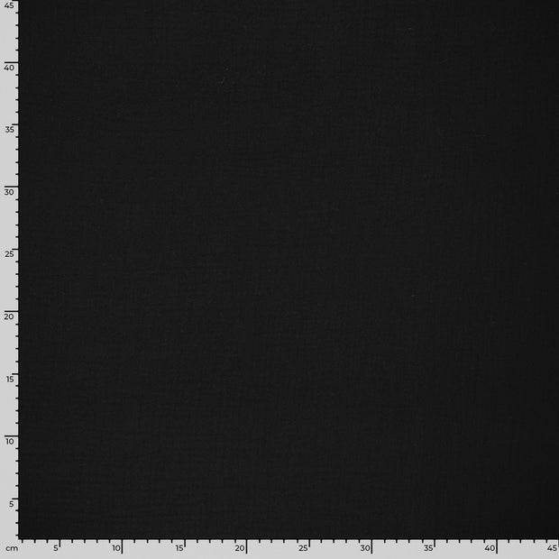 Muslin fabric Unicolour Black