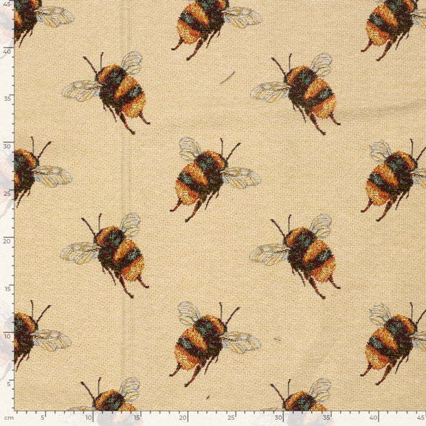 Gobelin fabric Bees Beige