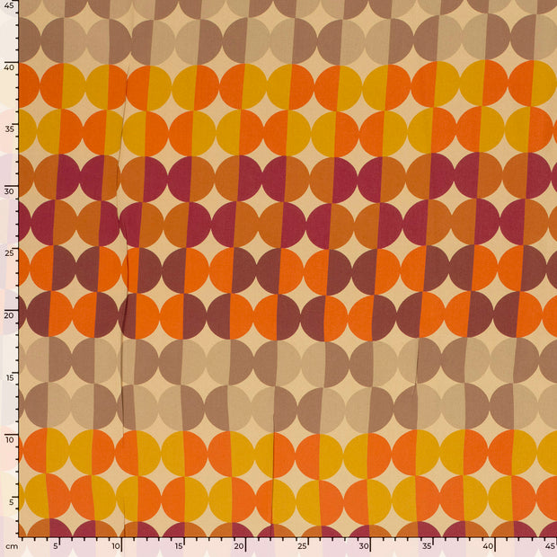 Viscose Satin fabric Camel