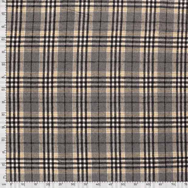 Jacquard fabric Checks Black