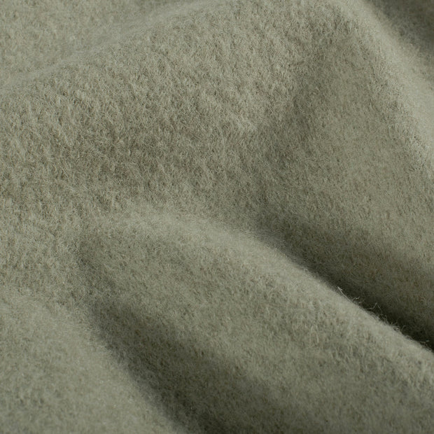 Wool Boucle fabric Unicolour Olive Green