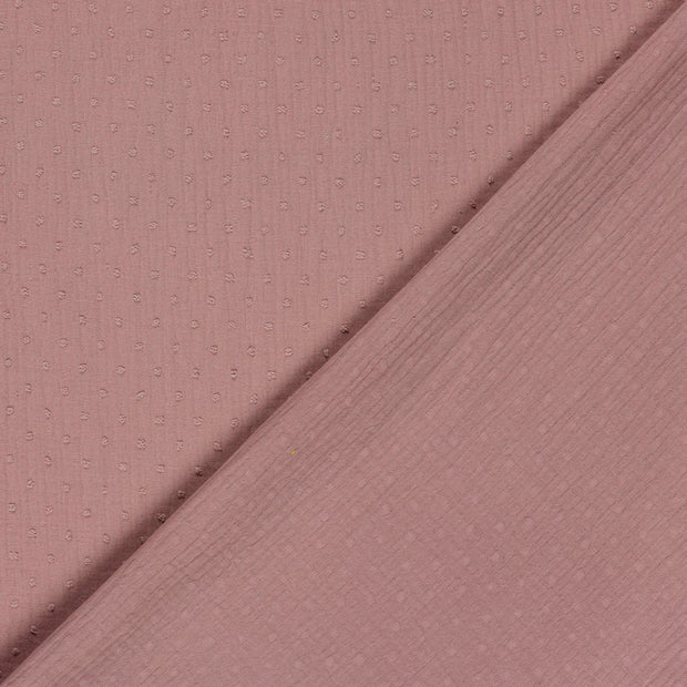 Muslin fabric Dots dobby 