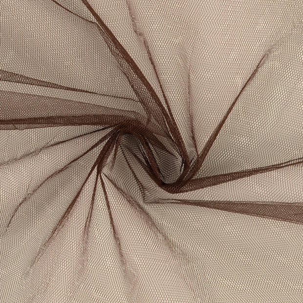 Tulle fabric Brown 
