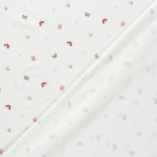 Jersey fabric Butterflies printed 