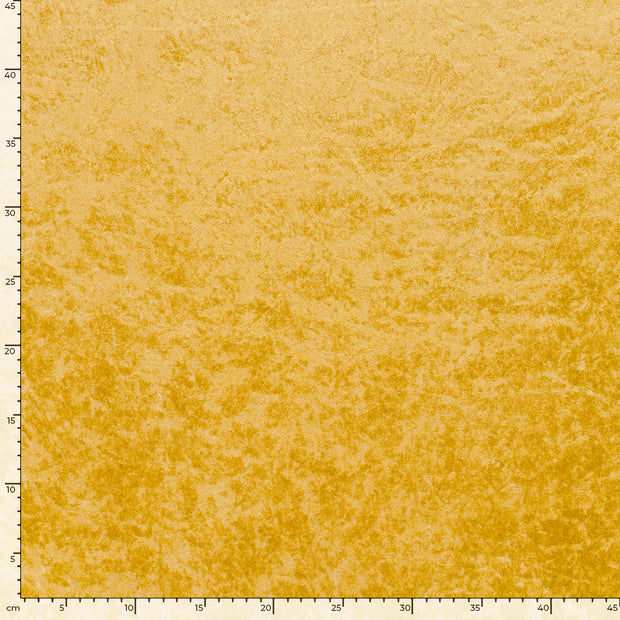 Velours tissu Unicolore Ocre