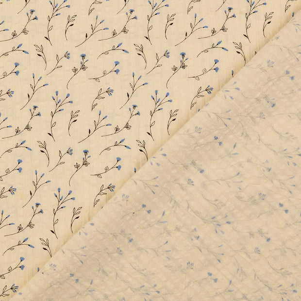Seersucker fabric Pink 