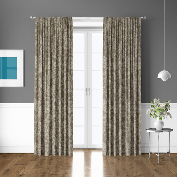 Linen Look fabric Beige matte 