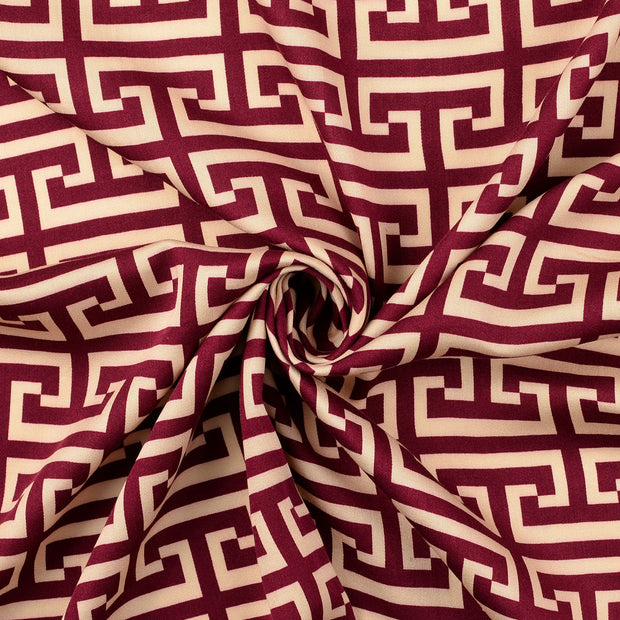 Viscose Satin fabric Bordeaux 