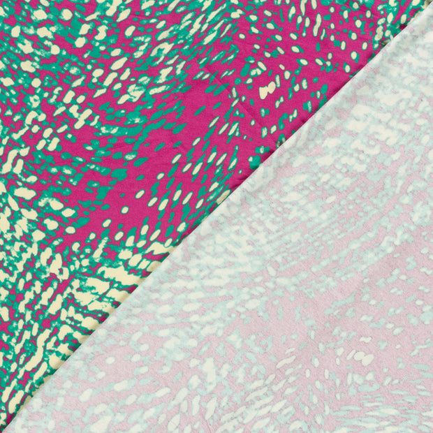 Viscose Vortex Jersey fabric Abstract printed 