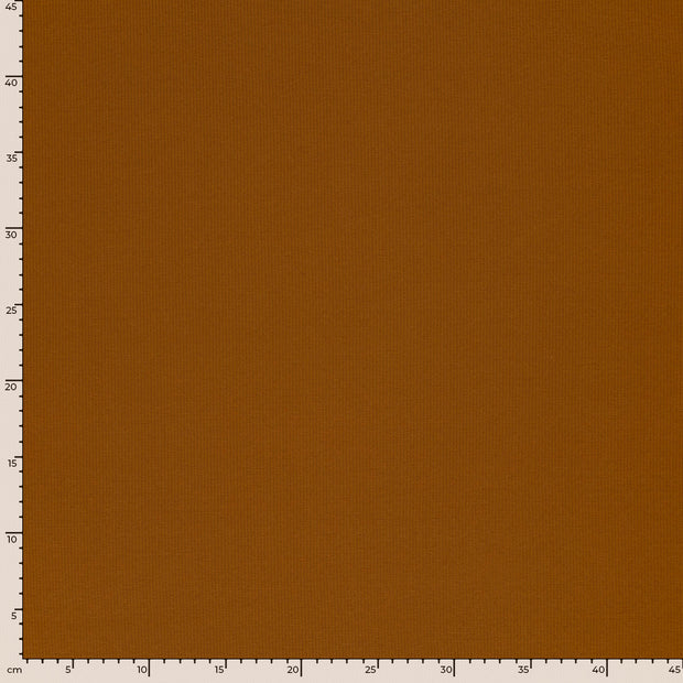 Rib Jersey fabric Unicolour Caramel