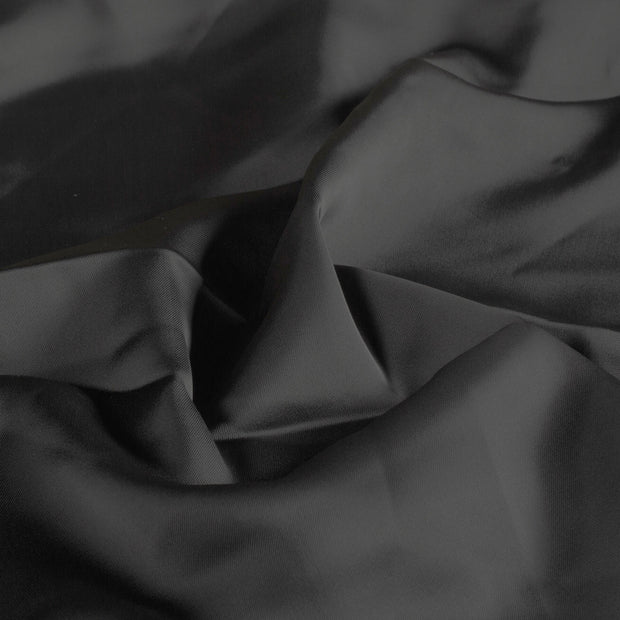 Satin fabric Unicolour Dark Grey