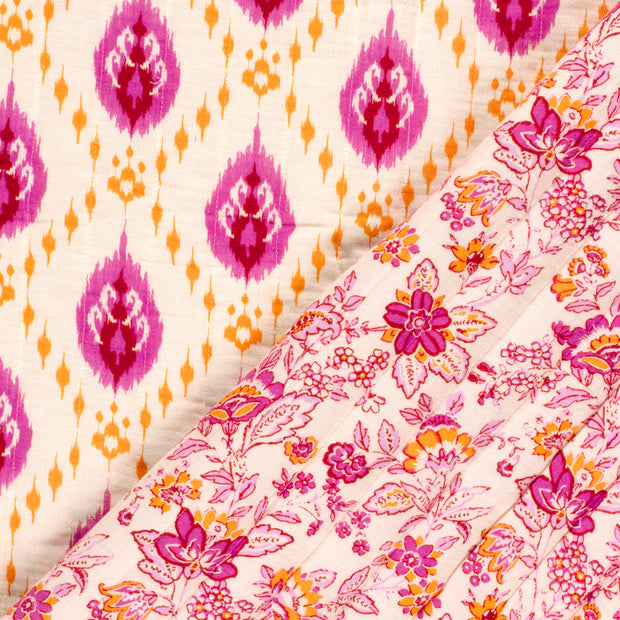 Muslin bounded fabric Light Pink matte 