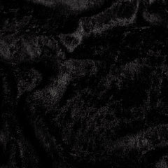 Velours crushed Unicolour Black