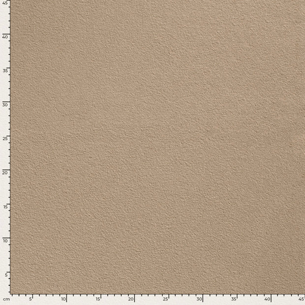 Chiffon en laine tissu Unicolore Beige