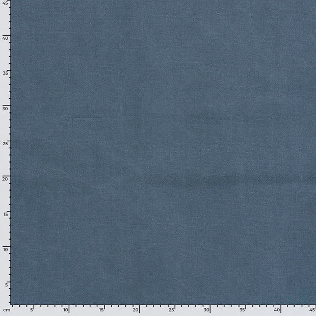 Canvas fabric Unicolour Steel Blue