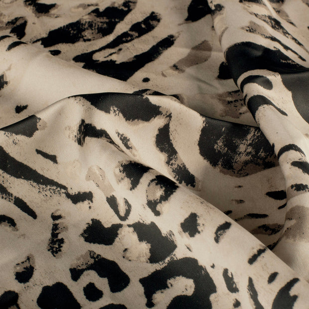 Satin Duchesse fabrik Tiere Beige