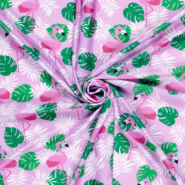 Swimwear Jersey UPF50 Recycled fabric Pink digital printed 