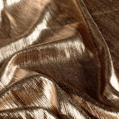 Polyester Jersey pleated foiled Unicolour Bronze