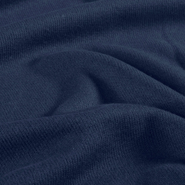 Poly Viscose Jersey fabrik Melange Marine
