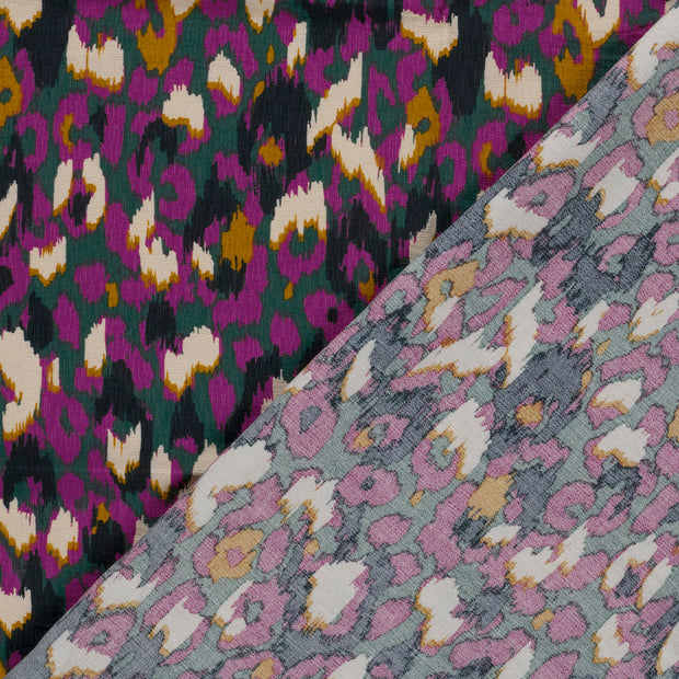 Viscose Nylon Ottoman fabric Abstract printed 