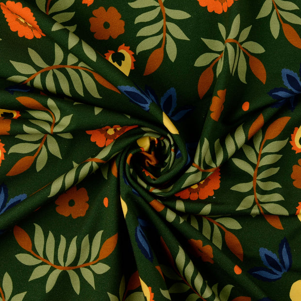 French Terry fabric Olive Green 