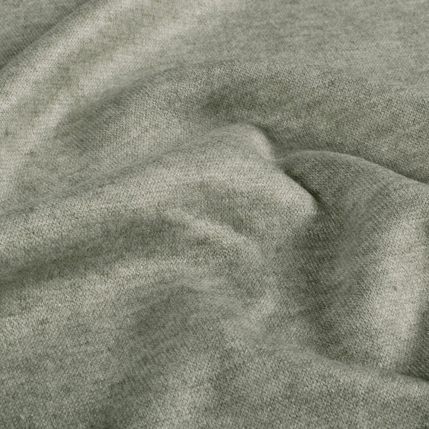 Heavy Knit fabric Melange Olive Green