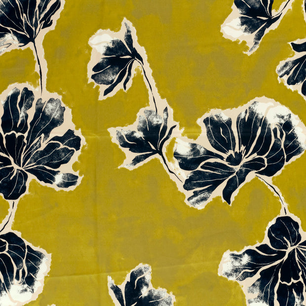 Satin Duchesse fabric Light Yellow slightly shiny 