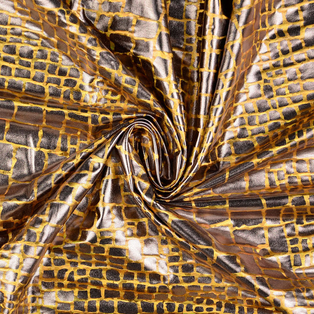 Polyester Jersey fabrik Gold beschichtet 