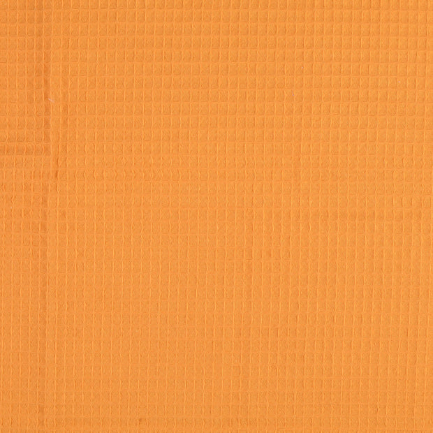Waffle piqué fabric Unicolour Oker