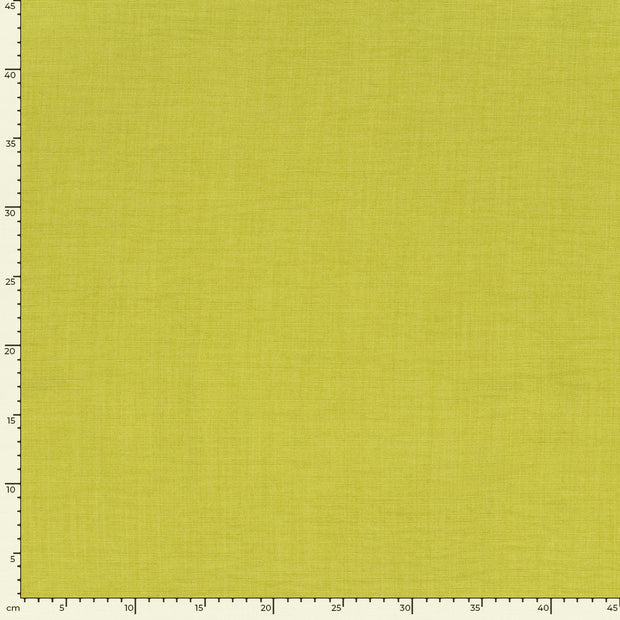 Linen Look fabric Unicolour Lime Green