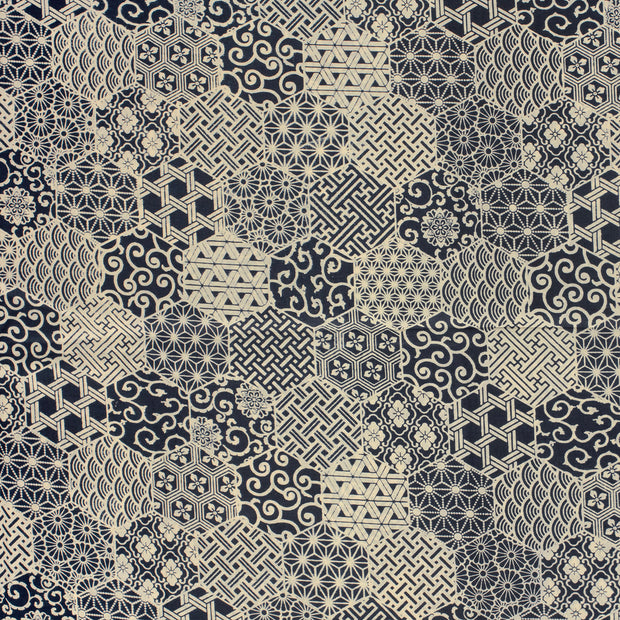 Voile fabrik Indigoblau 