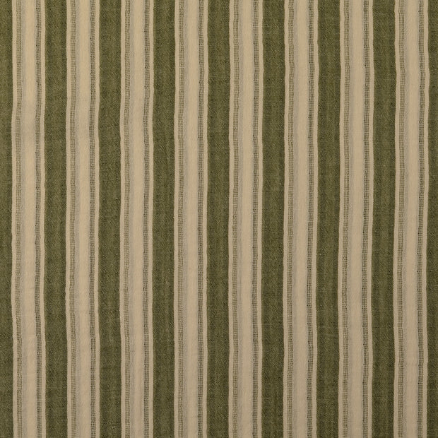 Muselina tela Rayas Verde oliva