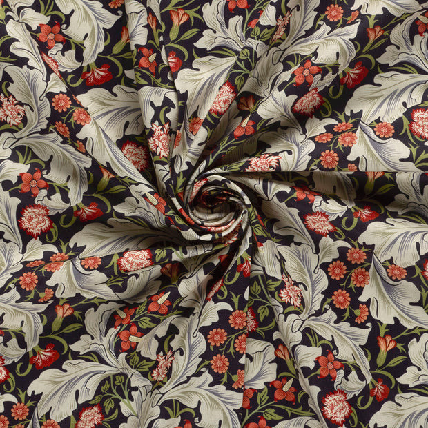 Panama fabric Navy digital printed 