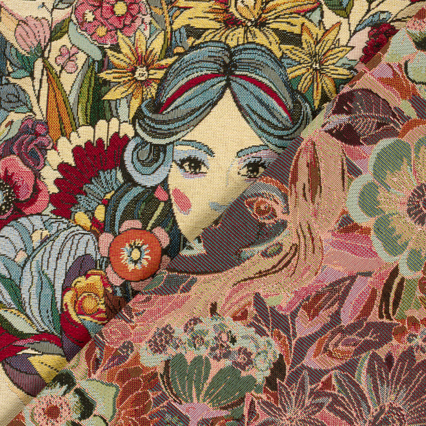 Gobelin fabric Flowers jacquard 